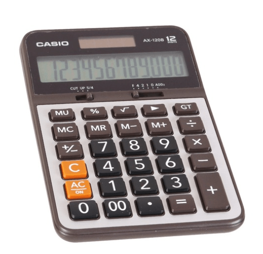 Casio AX-120B 12 Hane Masaüstü Hesap Makinesi - gri