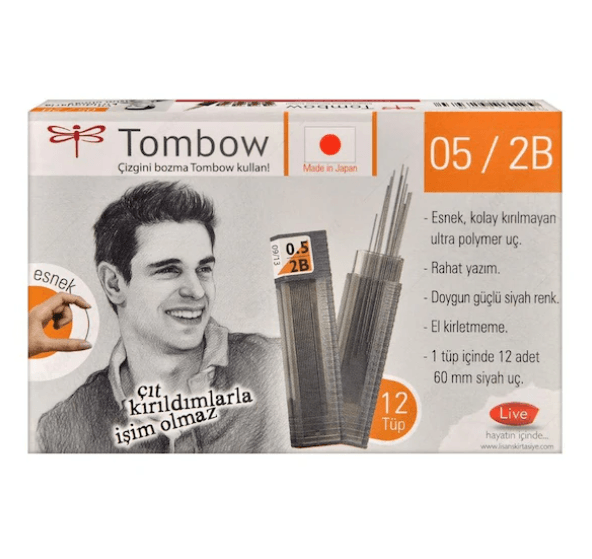  Tombow Uç 0.5Mm 2B 12'li Kutu