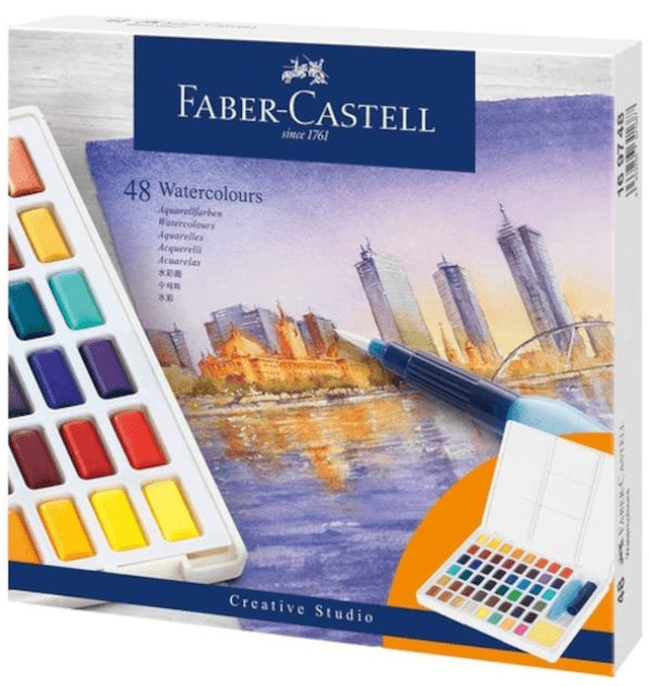 Faber Castell Creative Studio Tablet Sulu Boya 48 Renk