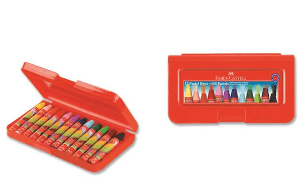 Faber-Castell Pastel Boya 12 Renk Plastik Kutu