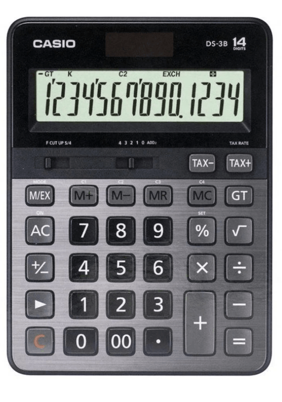 Casio DS-3B Profesyonel Masa Tipi 14 Hane Hesap Makinesi