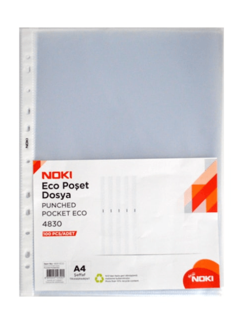 Noki Eco Poşet A4 Dosya 100'lü Paket