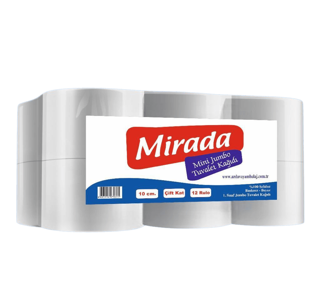 Mini Jumbo Tuvalet Kağıdı 475 Yaprak 95 mt  4 kg - 12 Adet
