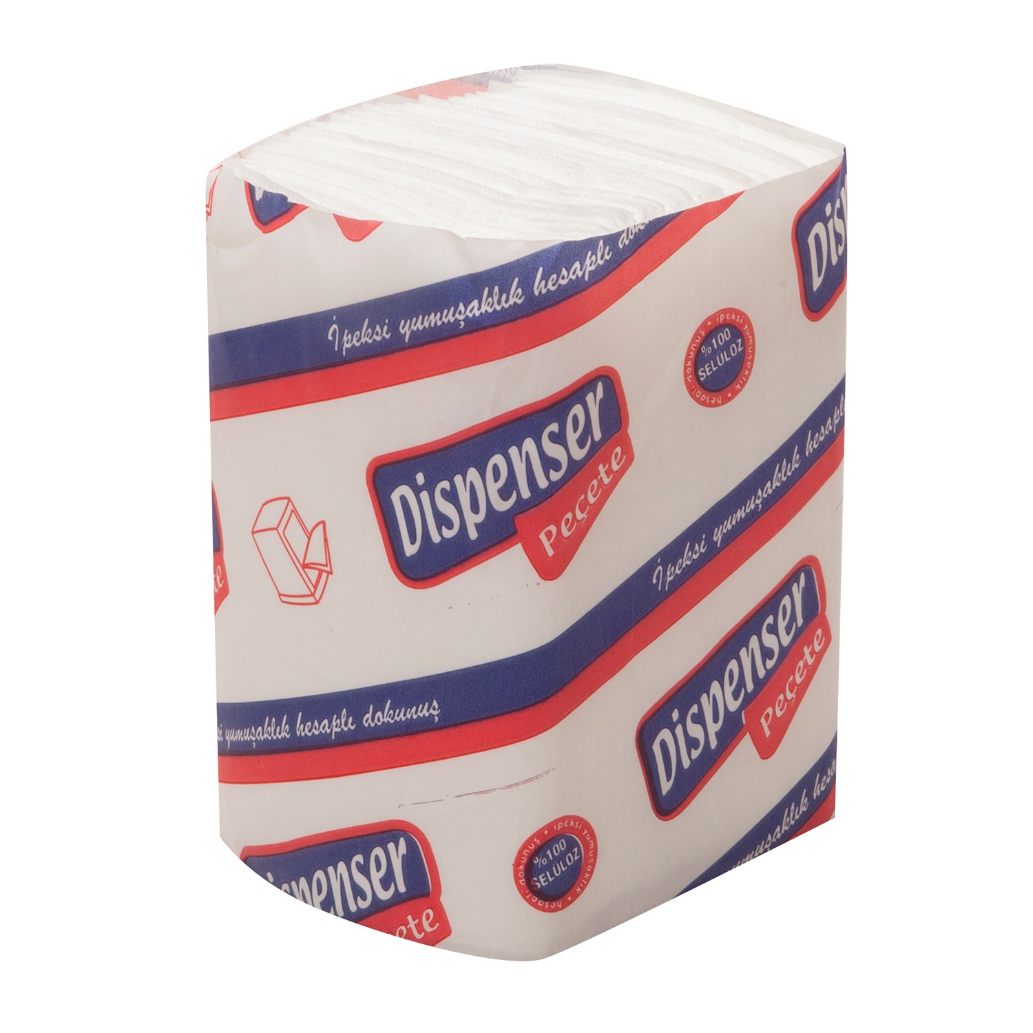 Masa Üstü Dispenser Peçete 2 Katlama 150'li 18 Paket
