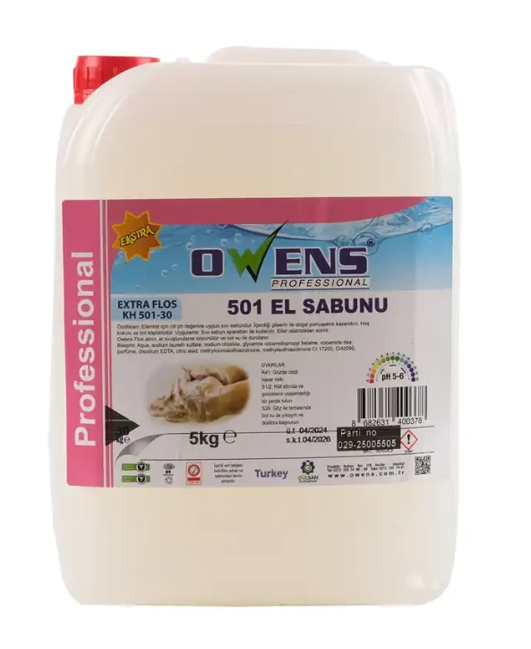 FLOS 501 Parfümlü Sıvı El Sabunu 5 KG