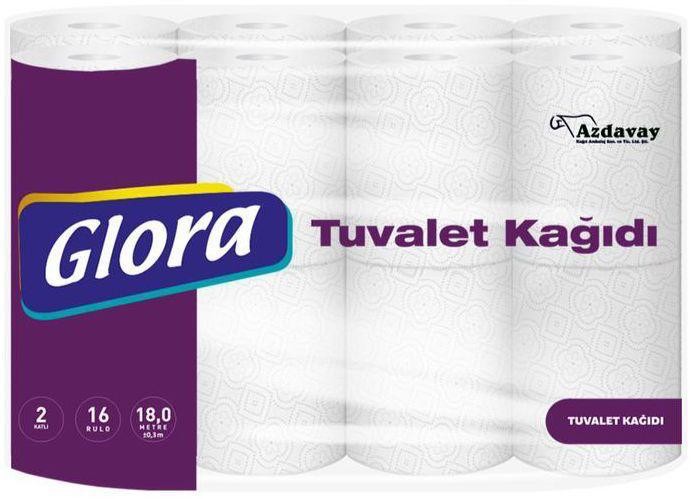 Glora Tuvalet Kağıdı Çift Katlı 150 Yaprak 18 mt - 48 Adet
