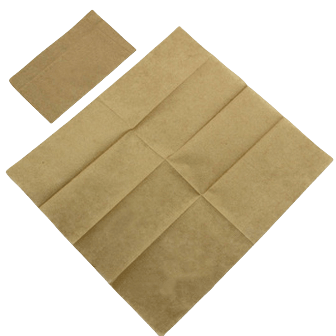 Garson Katlama Peçete 1/8 33x33 cm Çift Katlı Kraft 100'lü x 12 Paket