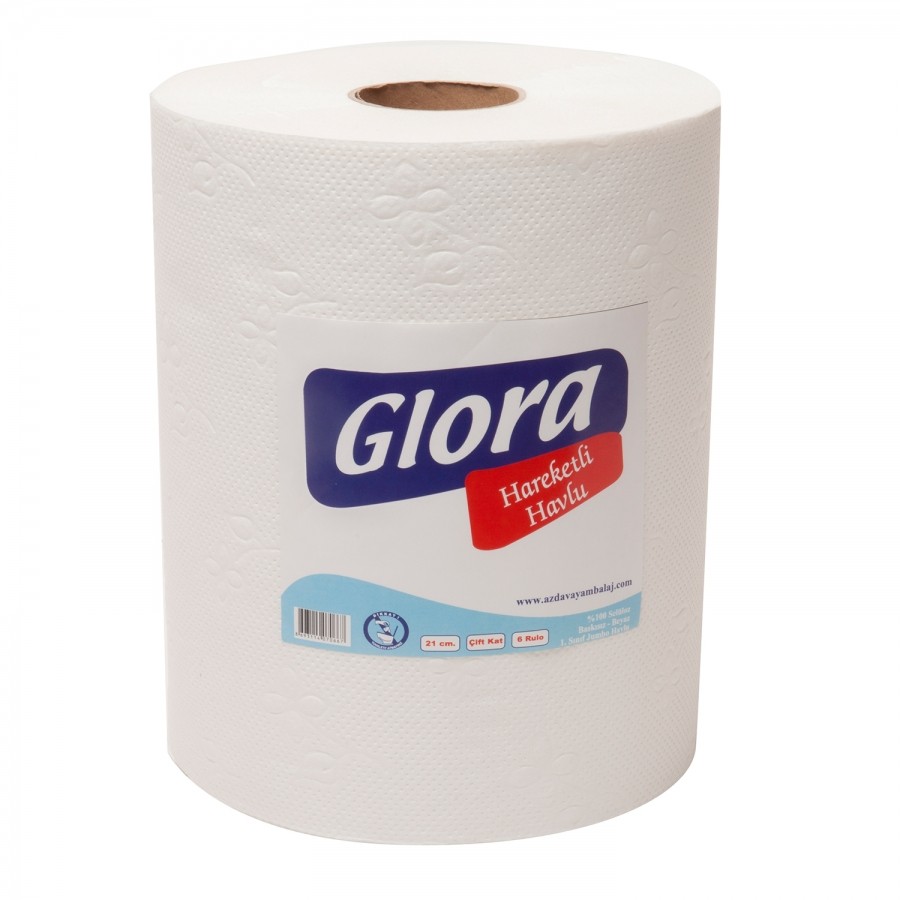 Hareketli Çift Katlı Kağıt Havlu 21 cm 62 mt  6 Adet - 3,5 kg