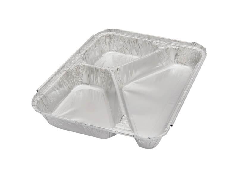 Alüminyum 3 Bölmeli Kase 100'lü 230+170+360 cc