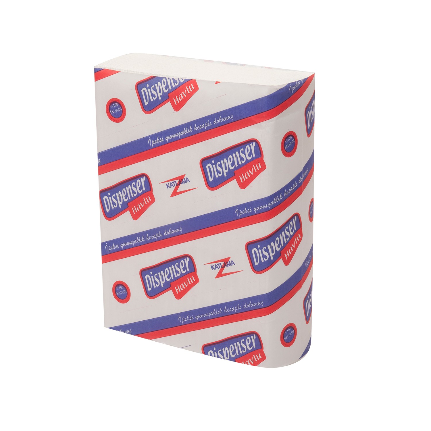 Z Katlama Çift Katlı Kağıt Havlu 21 x 20 cm 120 Yaprak - 12 Paket