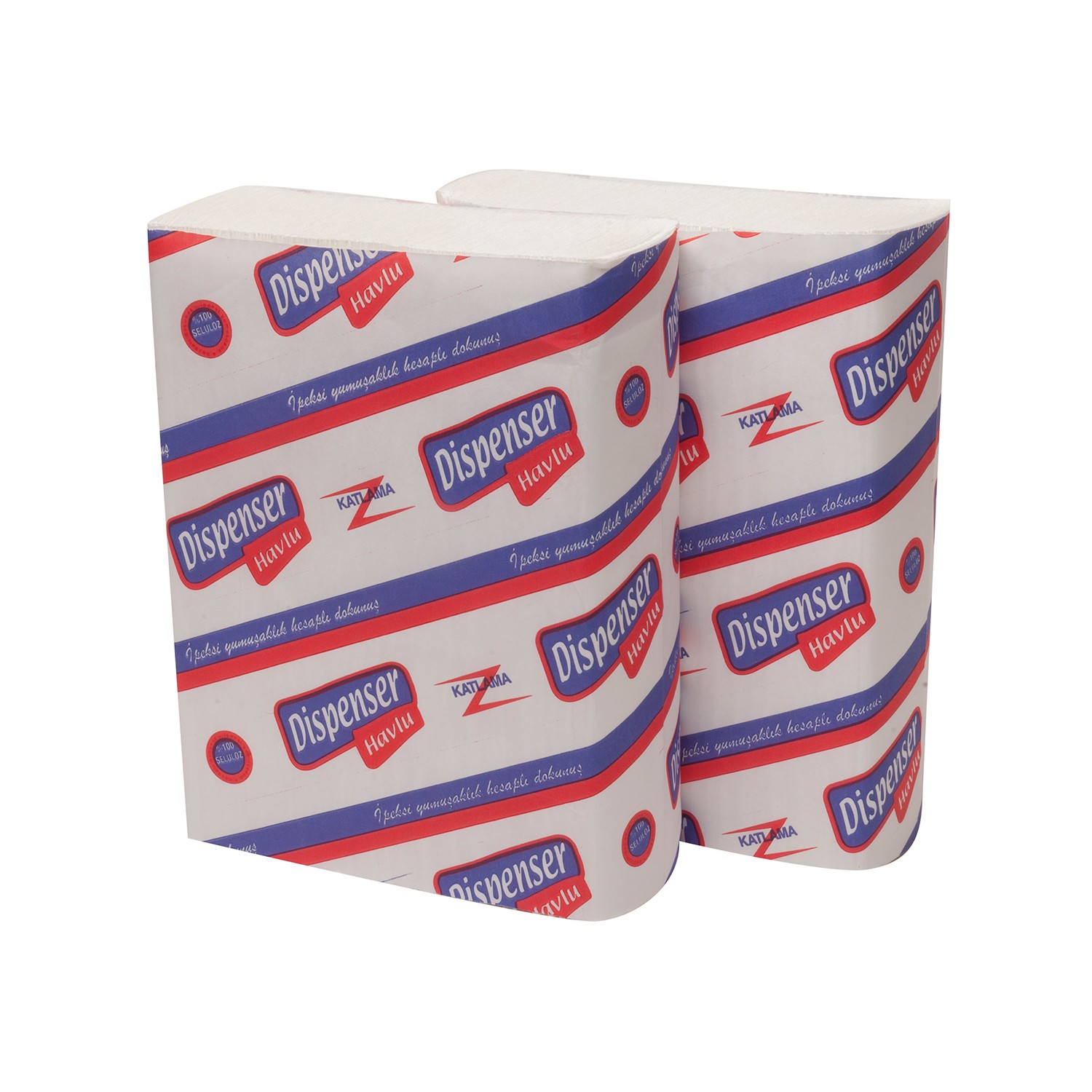 Z Katlama Çift Katlı Kağıt Havlu 21 x 20 cm 120 Yaprak - 12 Paket