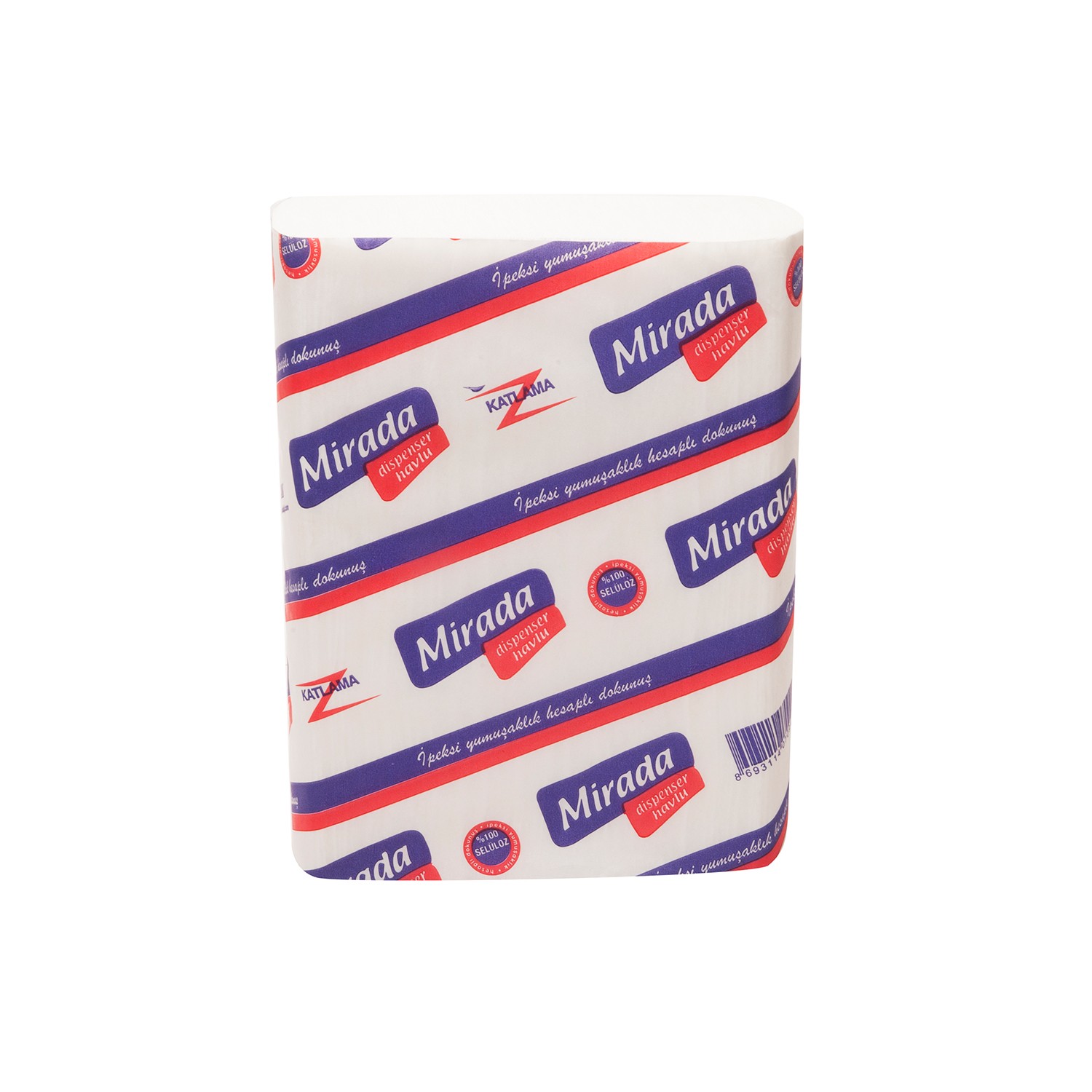 Z Katlama Çift Katlı Kağıt Havlu 20 x 20 cm 200 Yaprak - 12 Paket