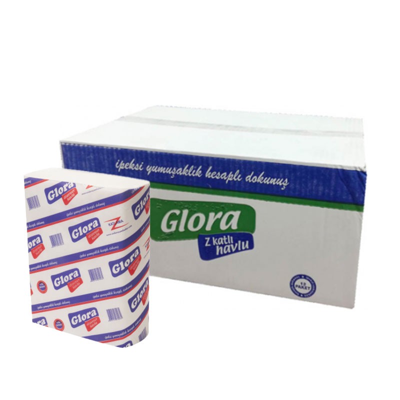 Z Katlama Çift Katlı Kağıt Havlu 20 x 20 cm 175 Yaprak - 12 Paket