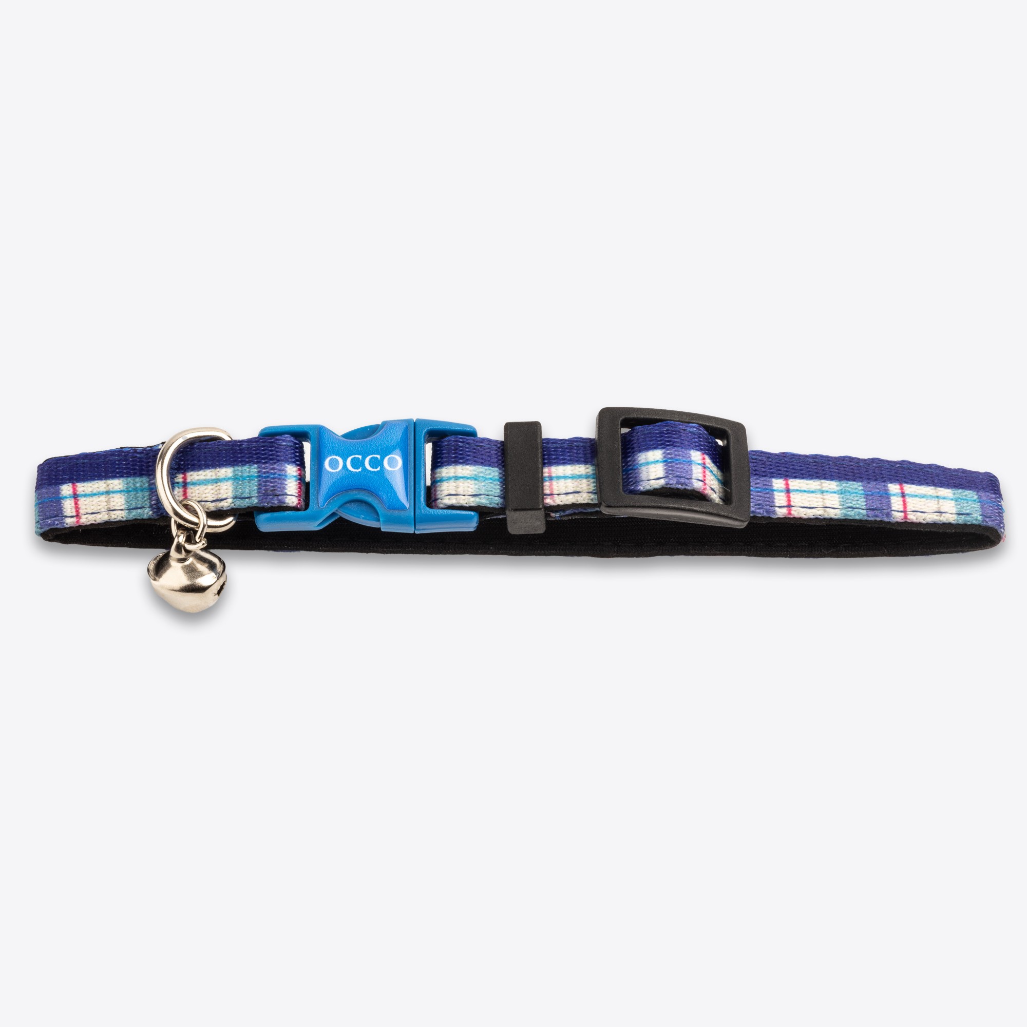 INDIGO GINGHAM SAFETY KEDİ BOYUN TASMASI