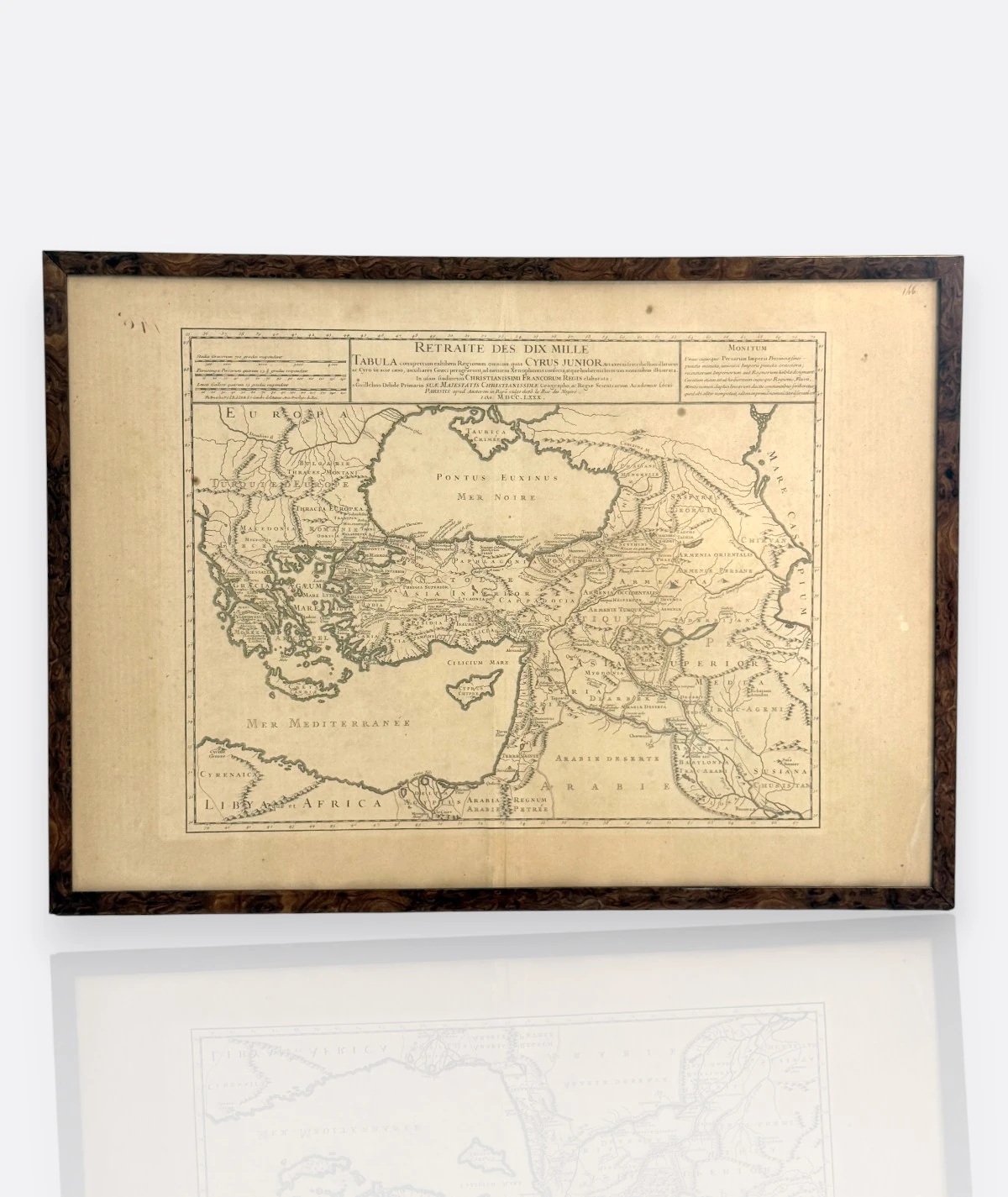 Orijinal 18. Yüzyıl Gravür Harita – “Retraite des Dix Mille” (Xenophon Anabasis)