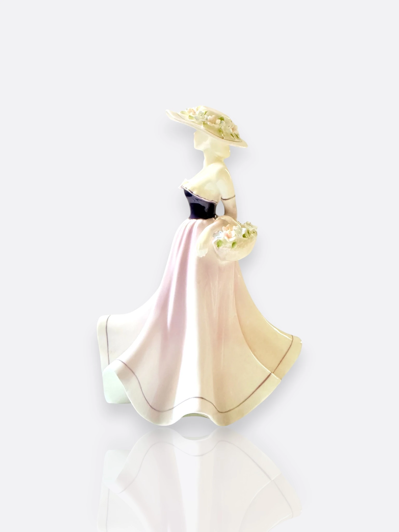 Coalport “Demetria” – Ladies of Fashion Koleksiyonu – El Dekorlu Fine Bone China Figürin (İngiltere)