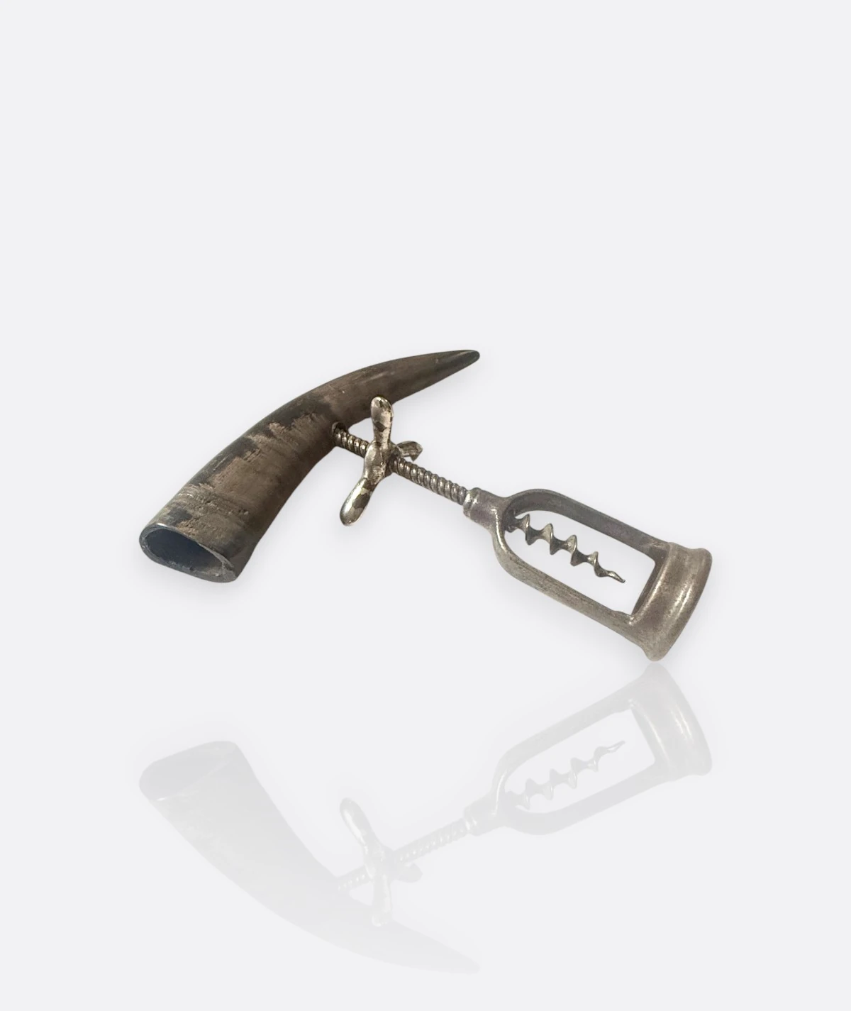 Antika Boynuz Saplı Tirbuşon – 19. Yüzyıl Sonu / 20. Yüzyıl Başları, Avrupa (Horn Handle Corkscrew)