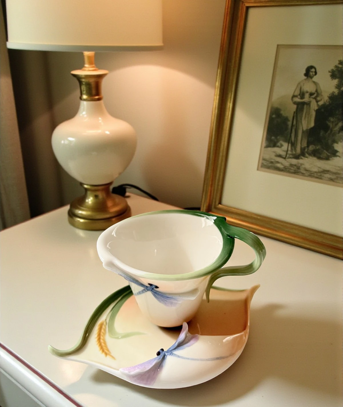 Franz Collection – Kelebekli Fincan & Tabak Seti (FZ00028)