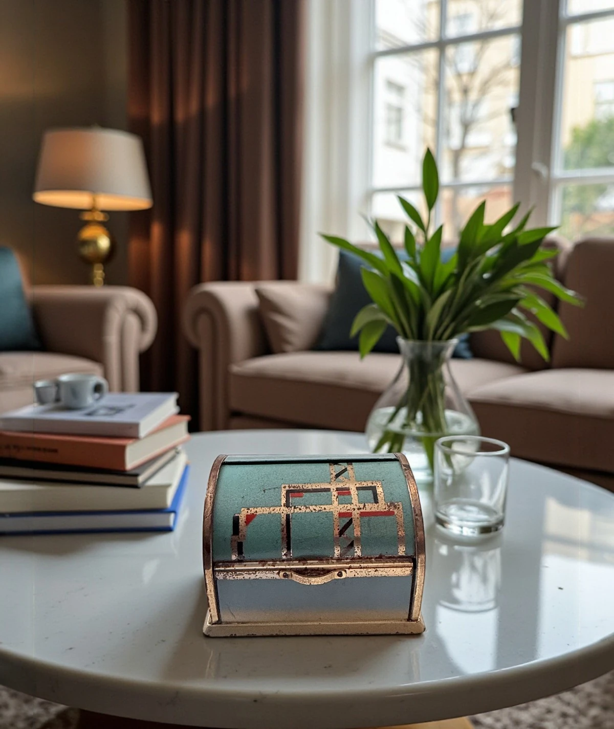 1930’lar Art Deco Dönemi Alman Metal Sigaralık / Puro Kutusu