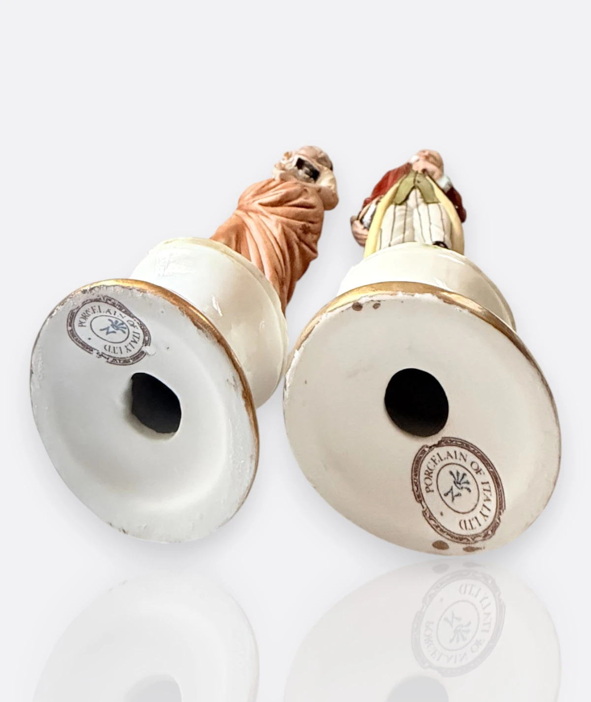 Capodimonte  Rokoko Figür Çifti – Porcelain of Italy Ltd. (1950’ler)