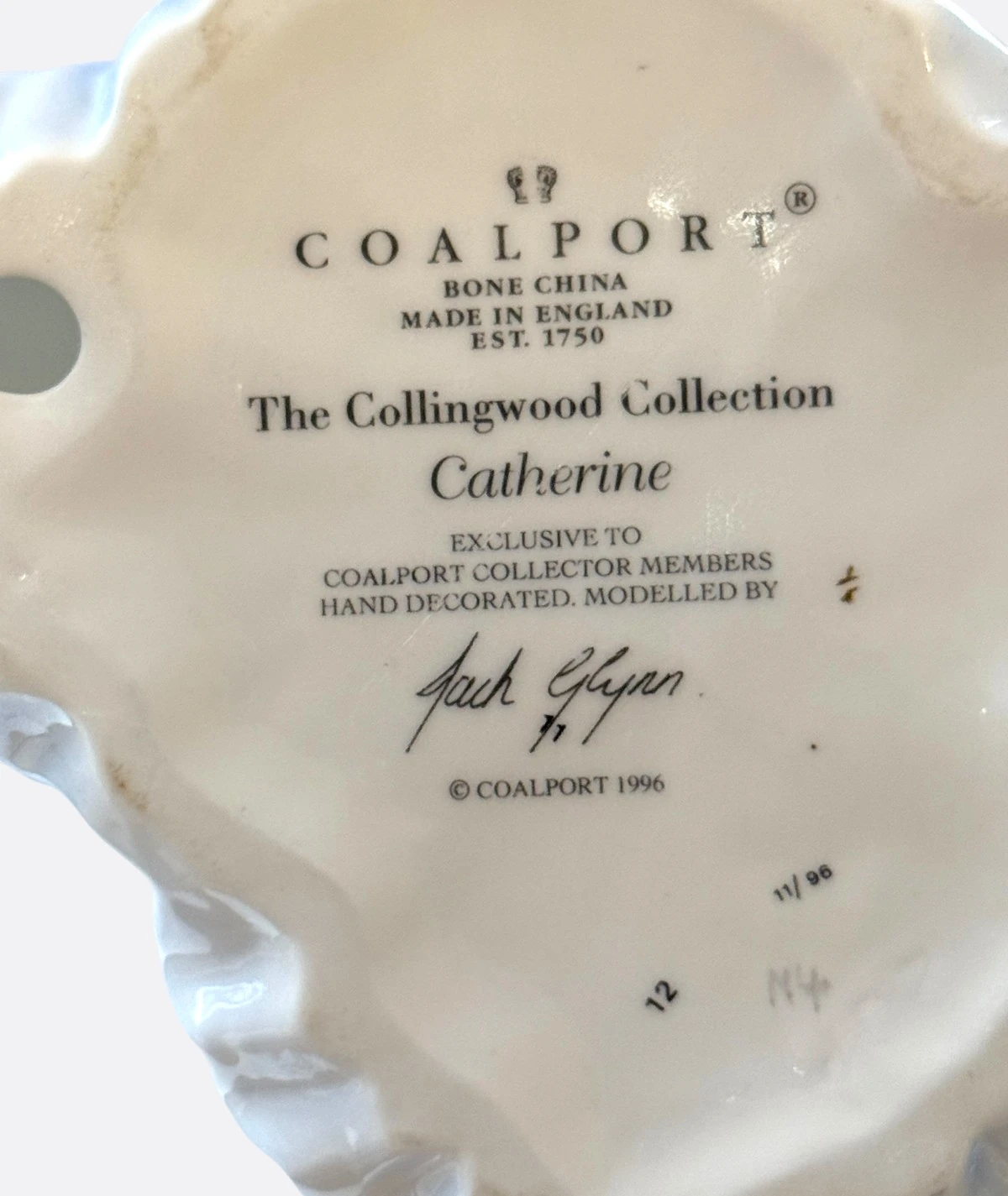 Coalport – “Catherine” Porselen Figür (The Collingwood Collection, 1996)