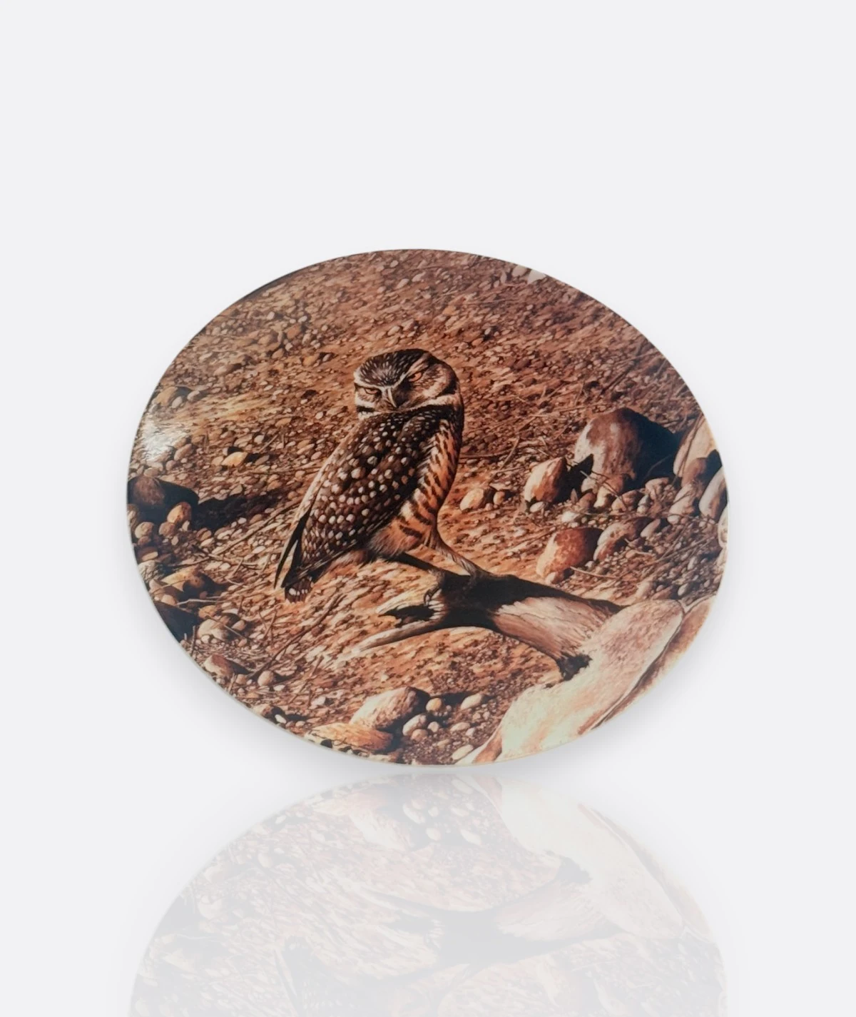 Baykuş Koleksiyon Tabakları – Wedgwood & Knowles, 1980–1990” ( 6 adet)