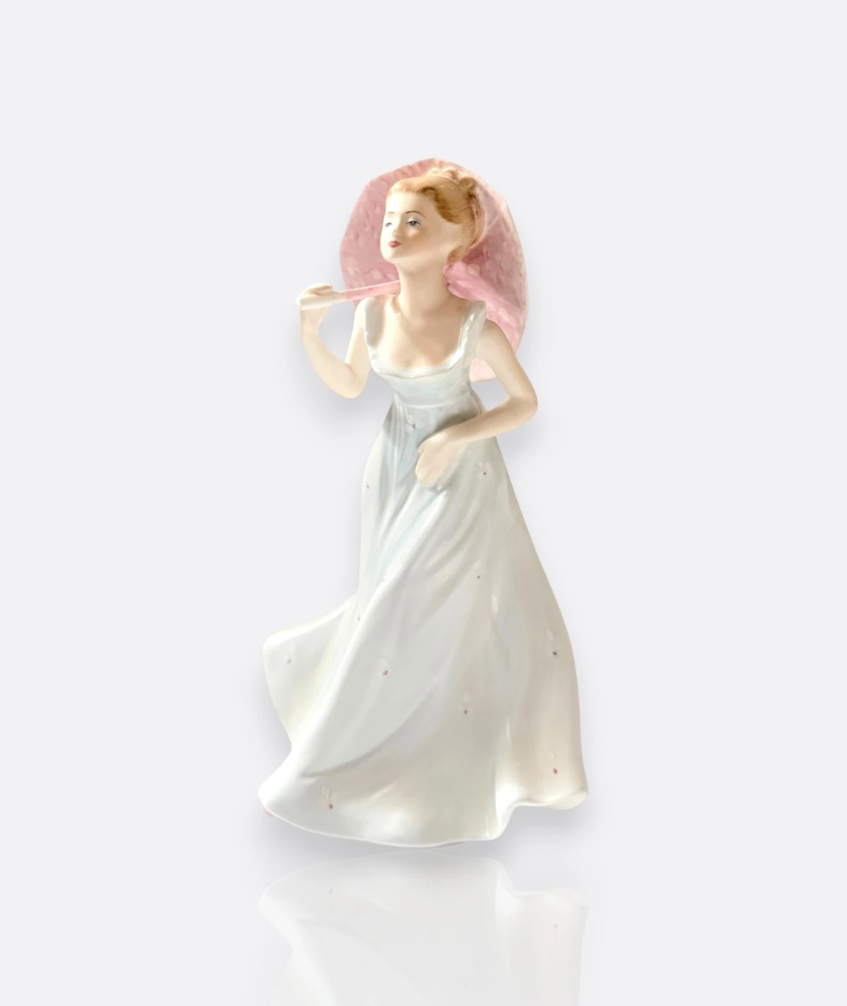 Coalport – Porselen Figür “L’Ombrelle” (Ladies of Fashion)