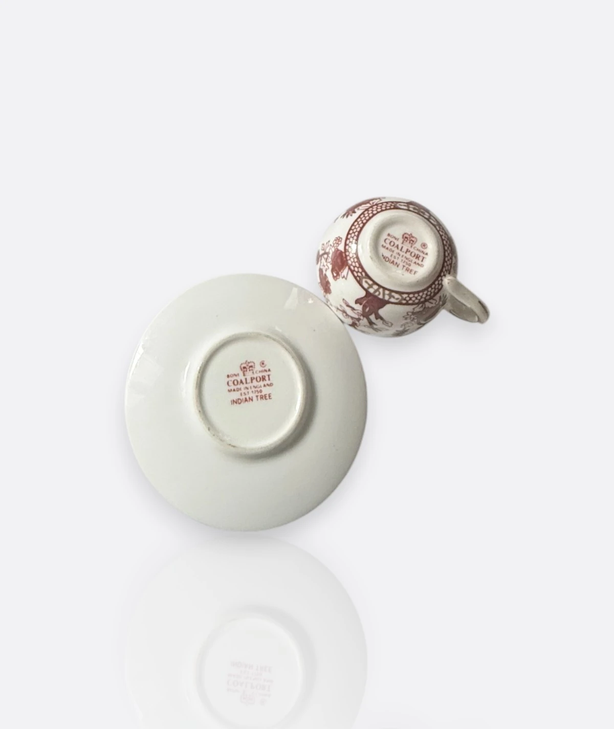 Coalport “Indian Tree” Bone China Fincan & Tabak – İngiliz Porselen Zarafeti