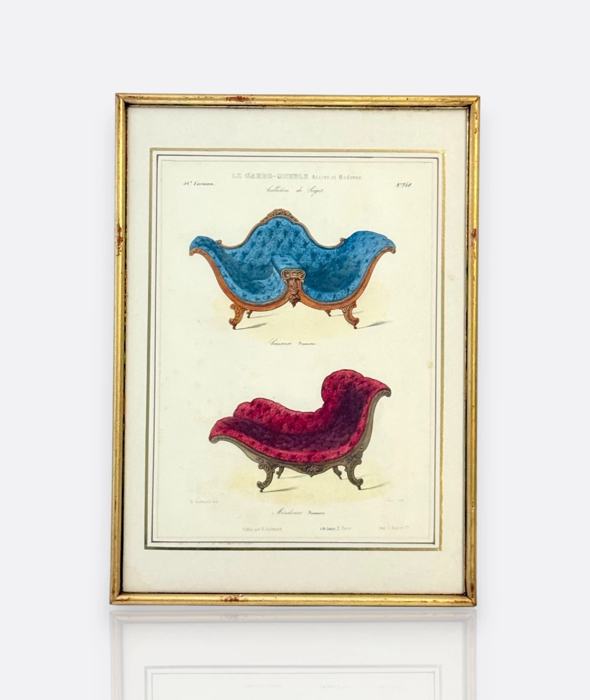 Le Garde-Meuble – Fransız Litograf Serisi 3'lü (19. Yüzyıl)