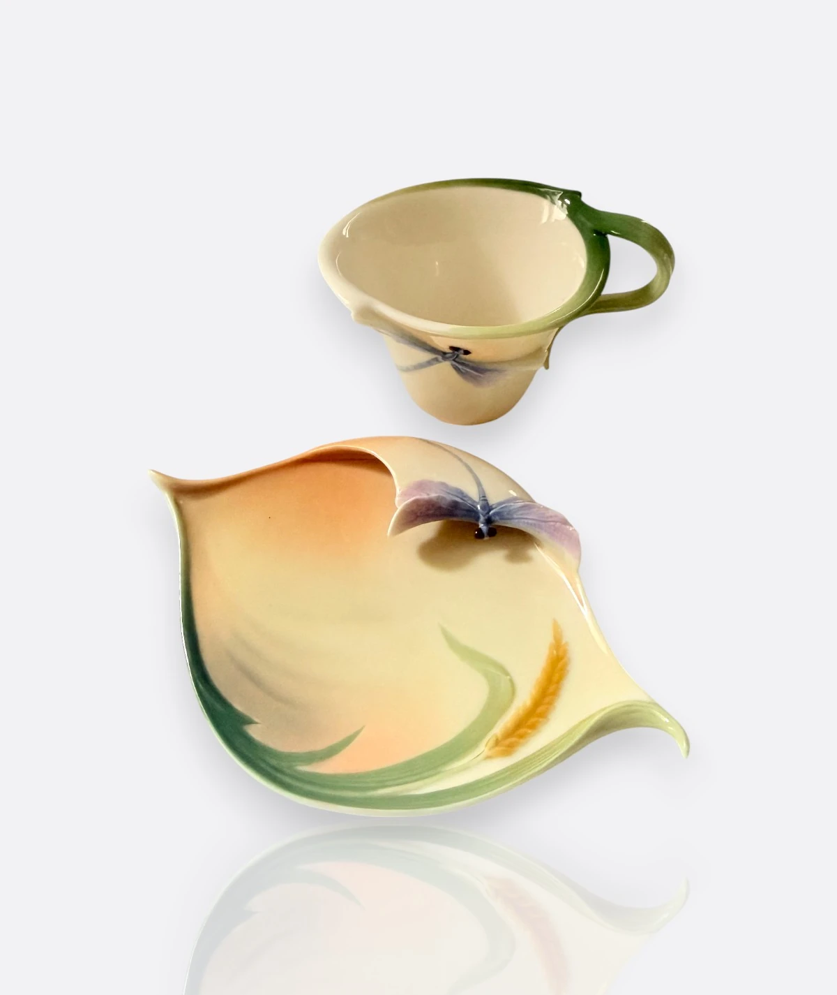 Franz Collection – Kelebekli Fincan & Tabak Seti (FZ00028)