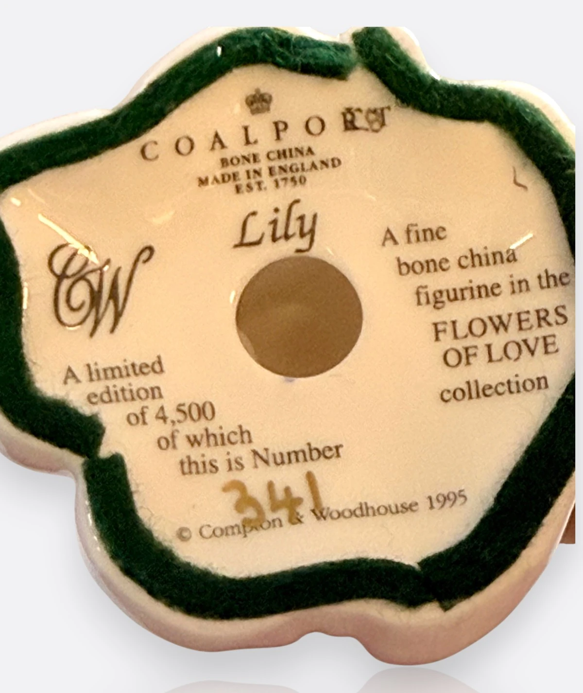 Coalport “Lily” – Porselen Figür Flowers of Love Collection (1995)