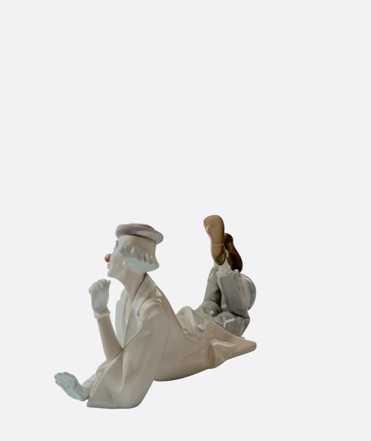 Lladró –  Porselen Figür “Thinking Clown” (Spain, 1980s)