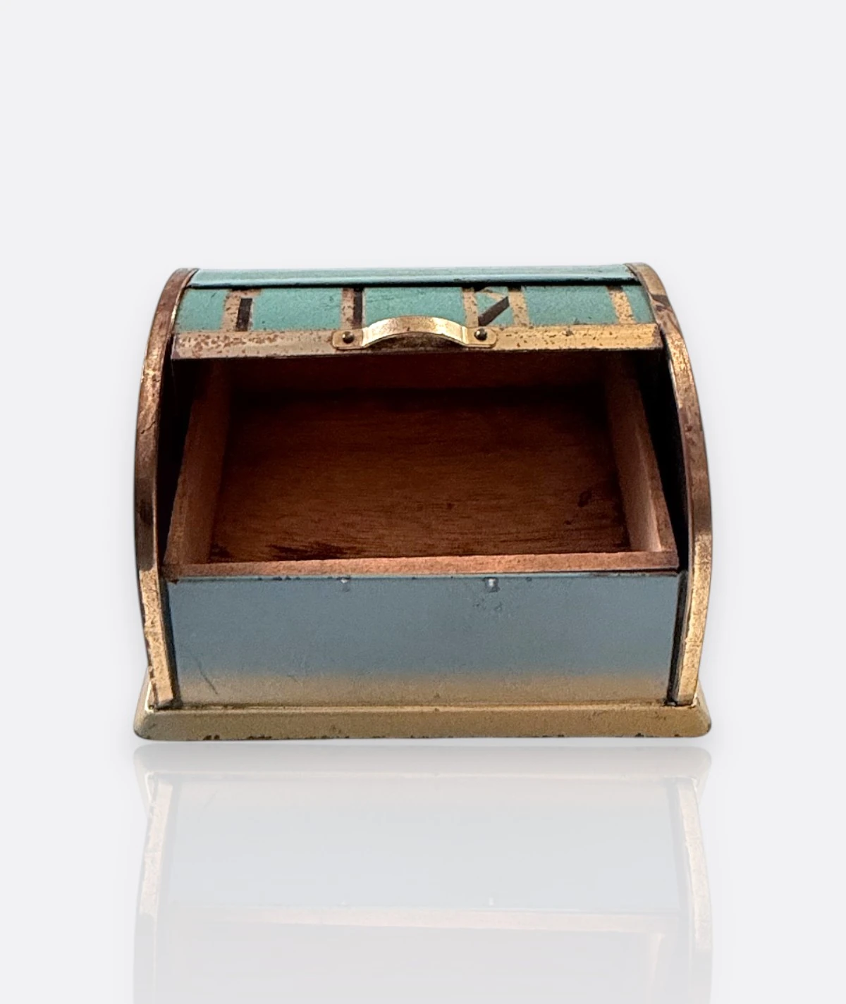 1930’lar Art Deco Dönemi Alman Metal Sigaralık / Puro Kutusu