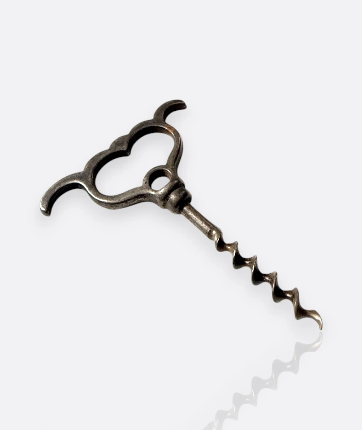 Vintage Döküm Metal Tirbuşon – Koleksiyonluk Eski Şarap Açacağı (1920–1950)