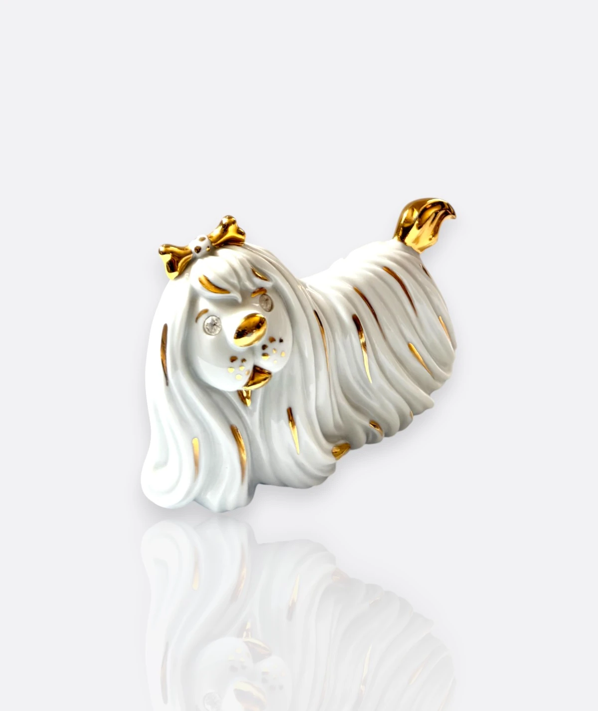 R.G. Collezione – Limoges, Swarovski & Capodimonte Köpek Figür