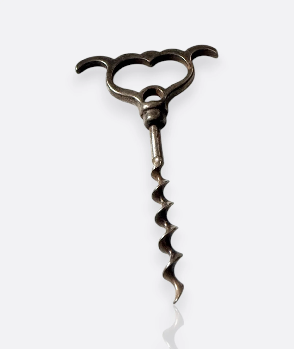 Vintage Döküm Metal Tirbuşon – Koleksiyonluk Eski Şarap Açacağı (1920–1950)