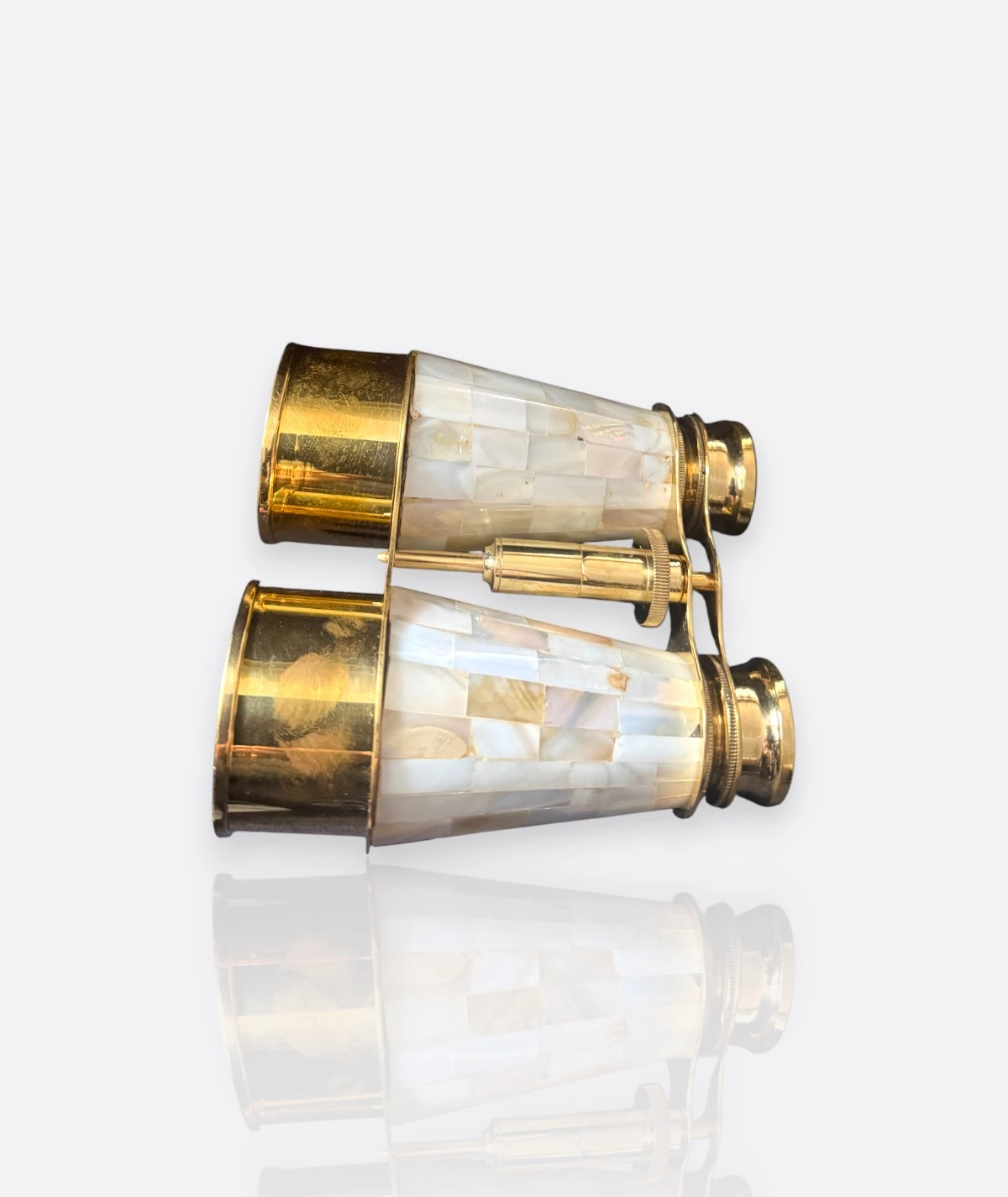 Antika Sedef Kakma Opera Dürbünü – Fransız Pirinç İşçilik (1900’ler)