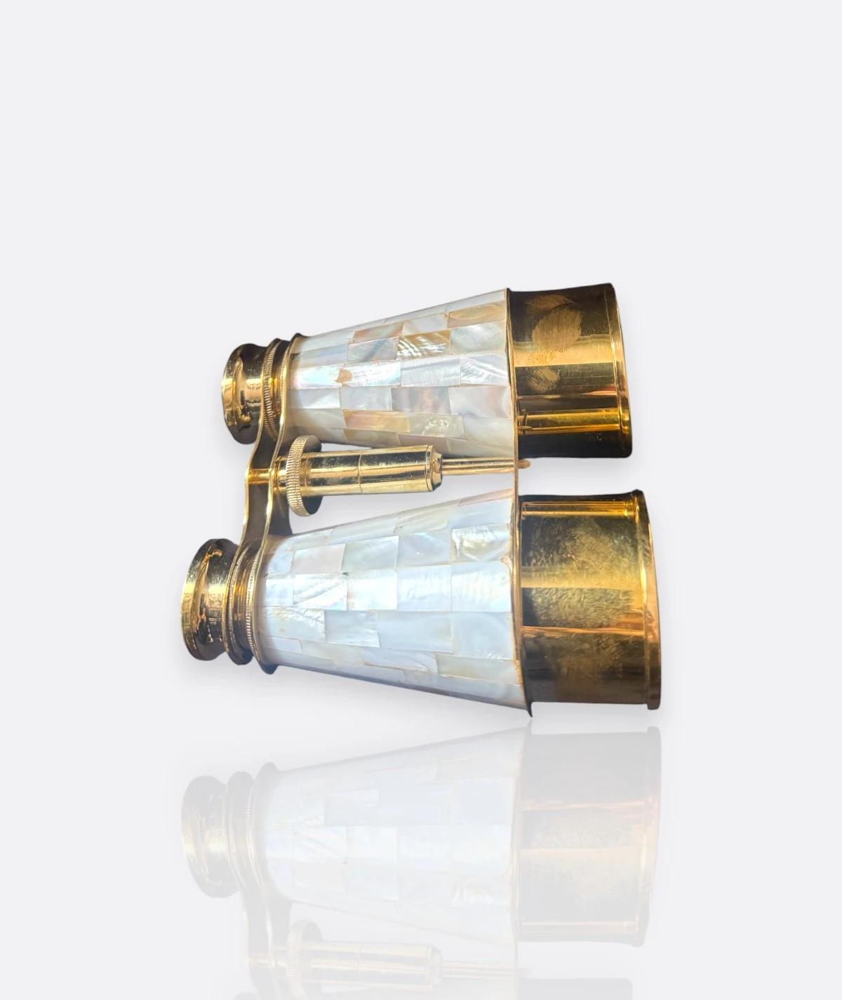 Antika Sedef Kakma Opera Dürbünü – Fransız Pirinç İşçilik (1900’ler)