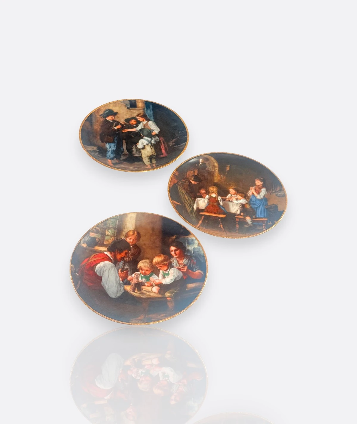 Franz von Defregger Koleksiyon 3'lü  Tabak Seti – Bareuther Bavaria (1990–1991)