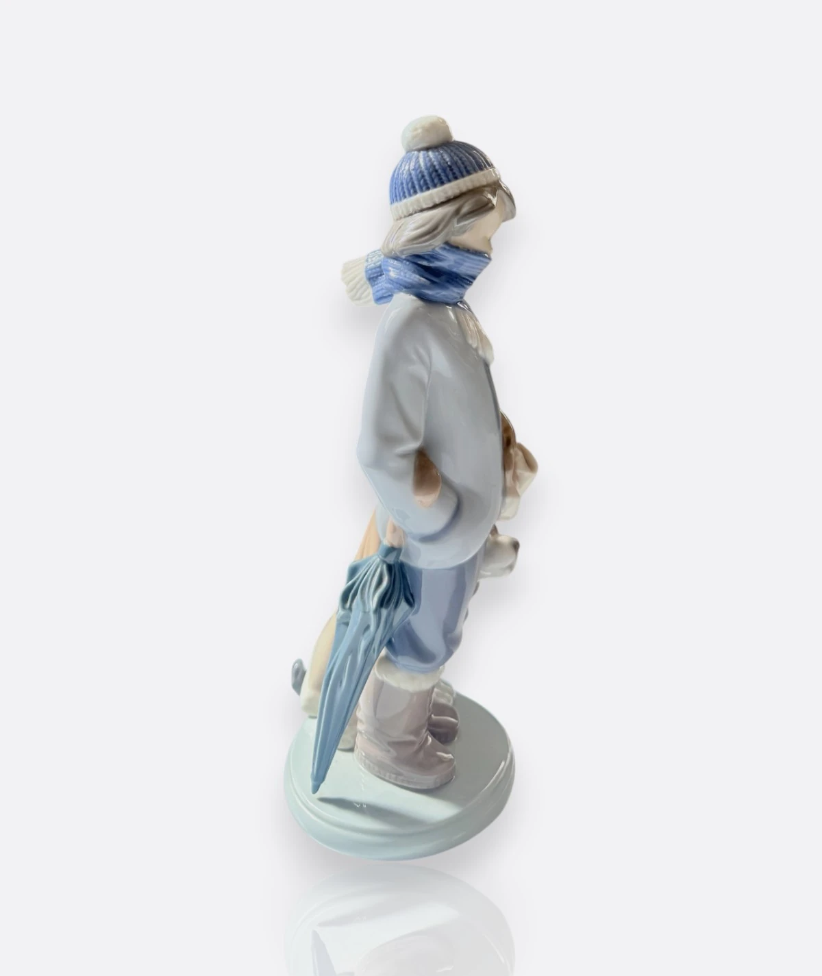 Lladró –  Porselen Figür “Winter Boy with Dog” (1983)