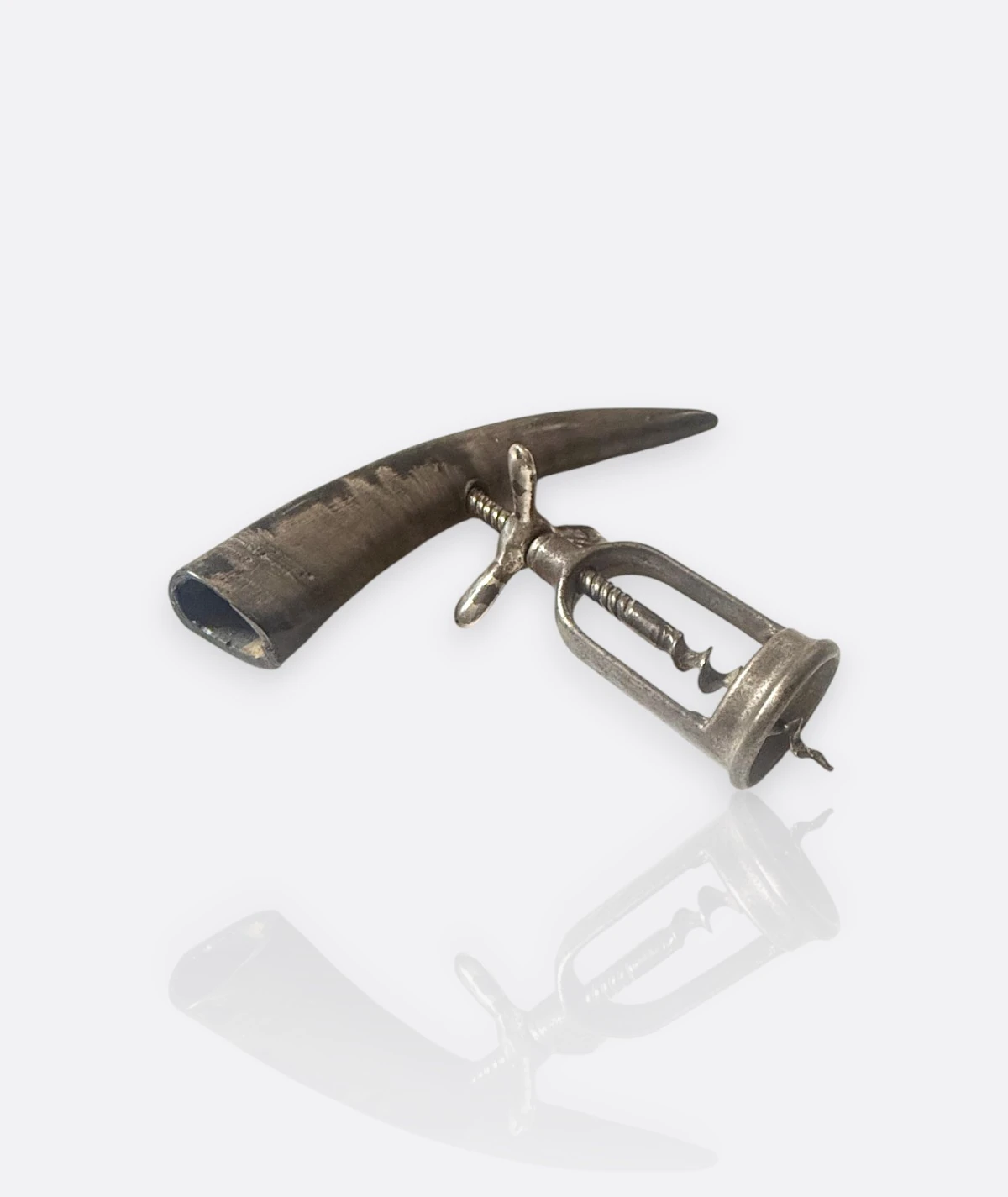 Antika Boynuz Saplı Tirbuşon – 19. Yüzyıl Sonu / 20. Yüzyıl Başları, Avrupa (Horn Handle Corkscrew)