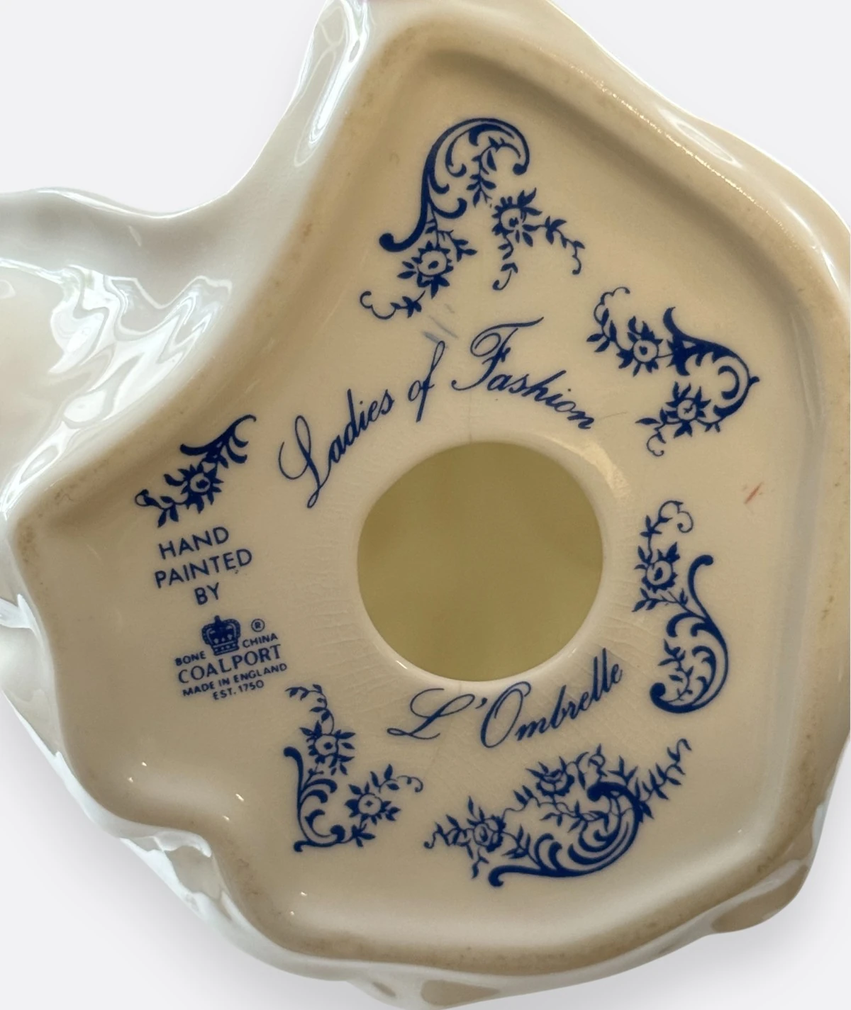 Coalport – Porselen Figür “L’Ombrelle” (Ladies of Fashion)