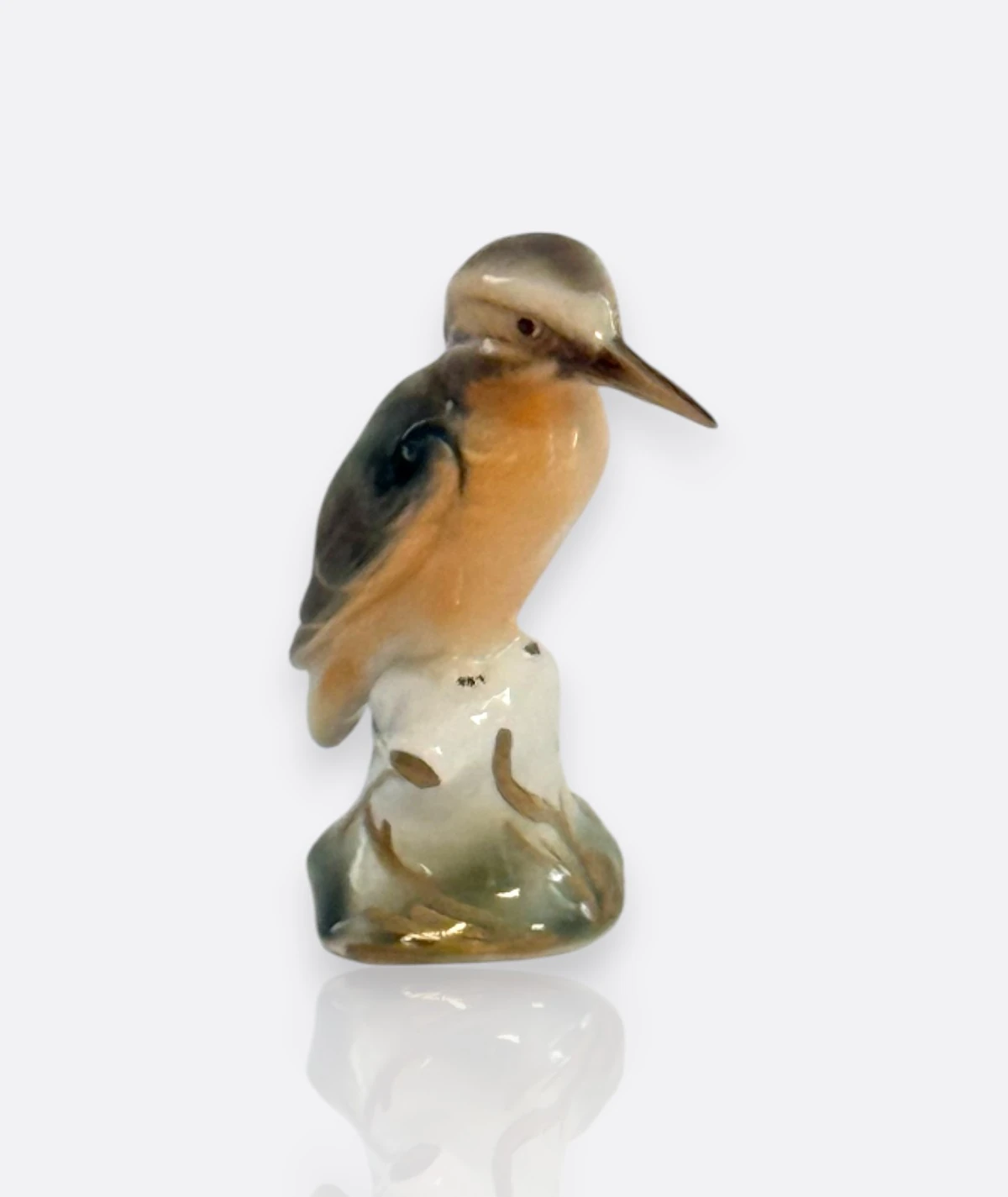 Dresden El Boyaması Alman Porselen Kuş Figürü – 1950’ler