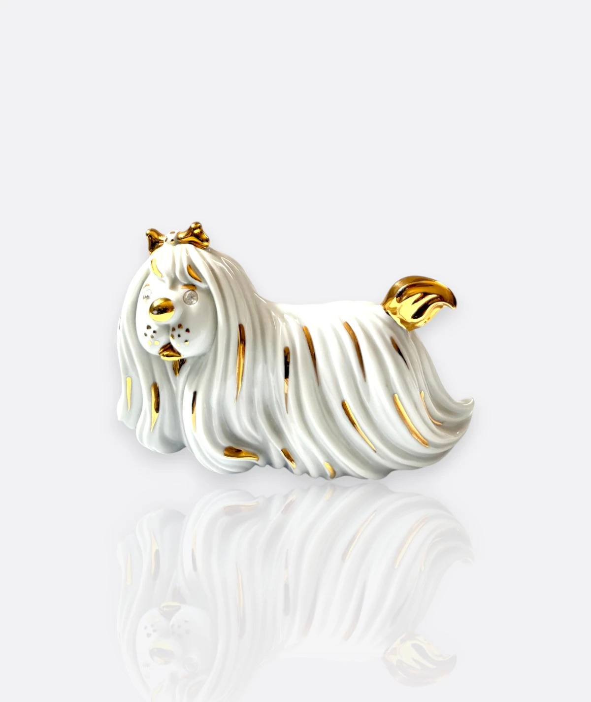 R.G. Collezione – Limoges, Swarovski & Capodimonte Köpek Figür