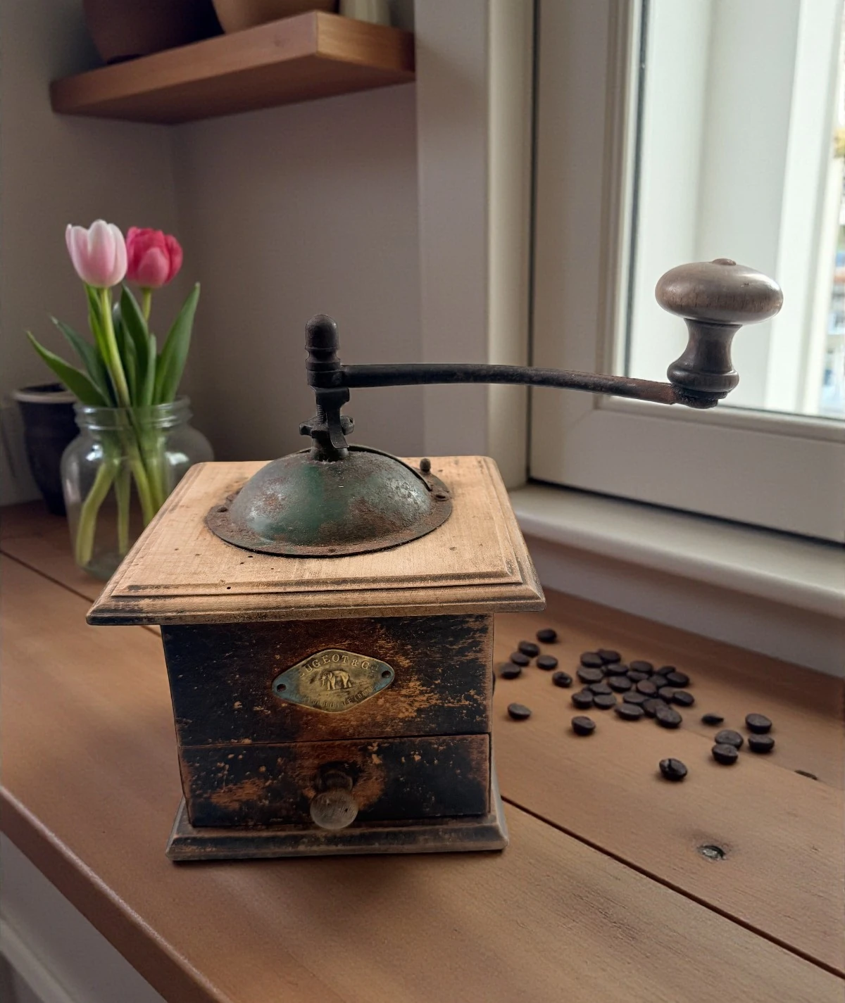 Antika Peugeot & Cie Kahve Değirmeni – Pont-de-Roide, Fransa (1890–1910)