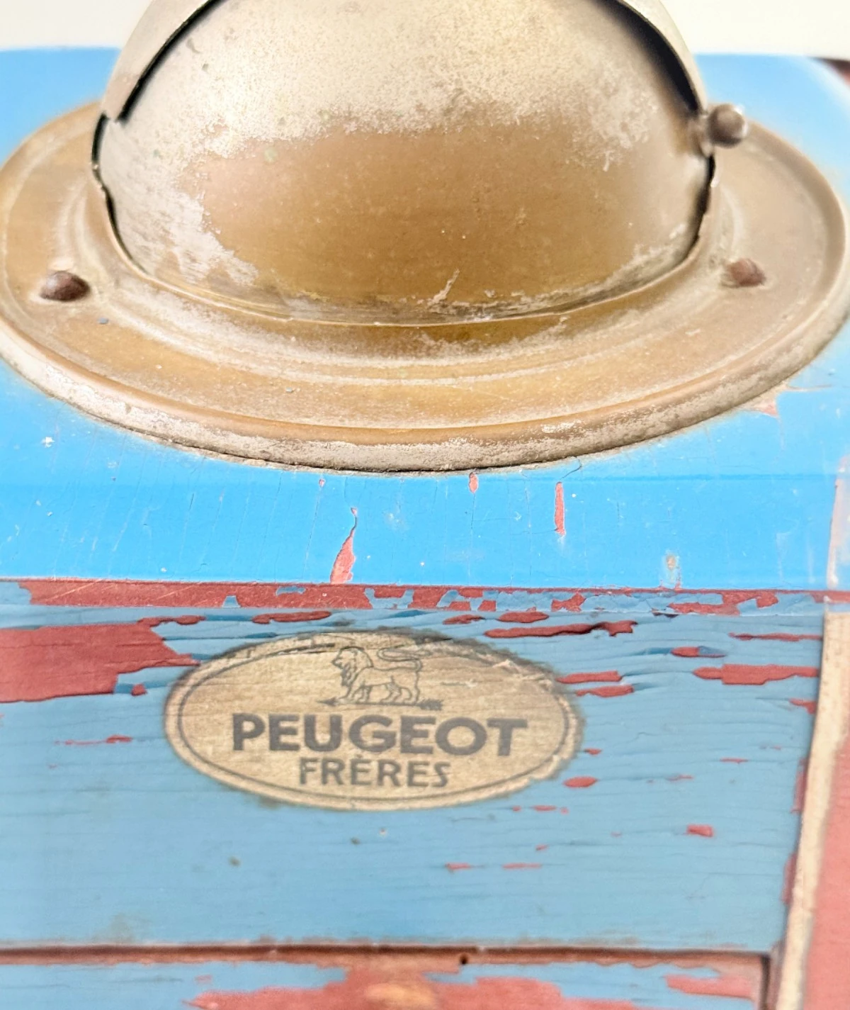 Antika  Peugeot Frères Mavi Kahve Değirmeni – Fransa (1950–1965)