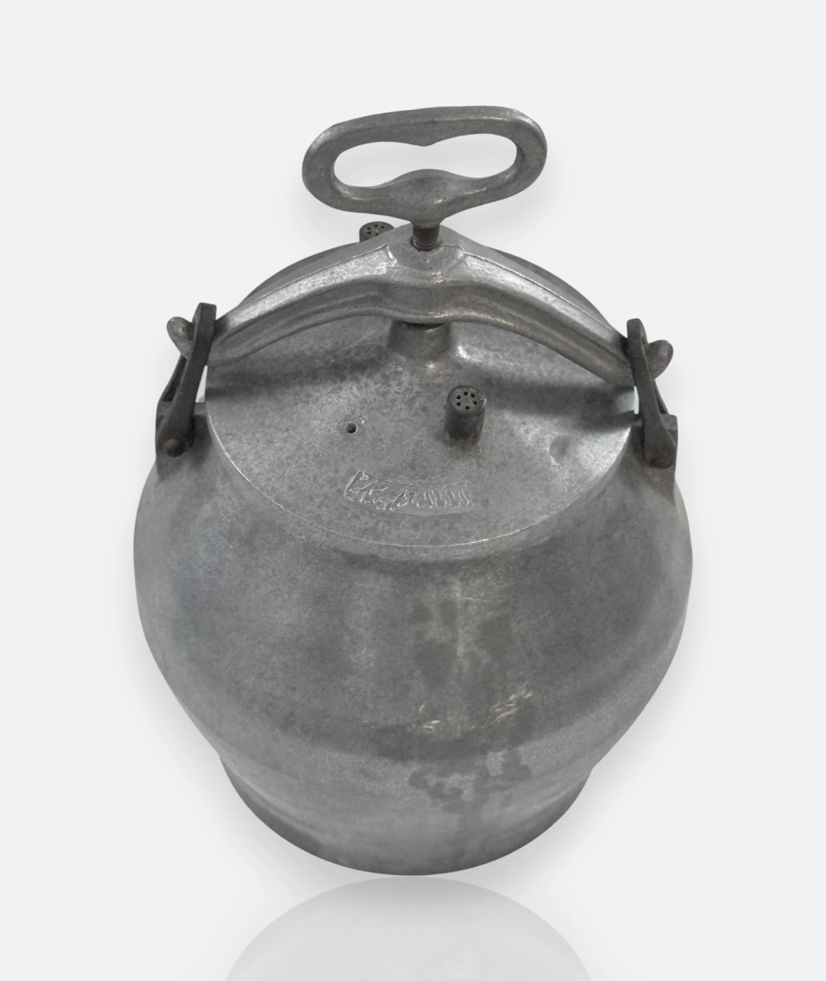 Antika Alüminyum Basınçlı Tencere – 1940’lar (Erken Düdüklü Tencere)