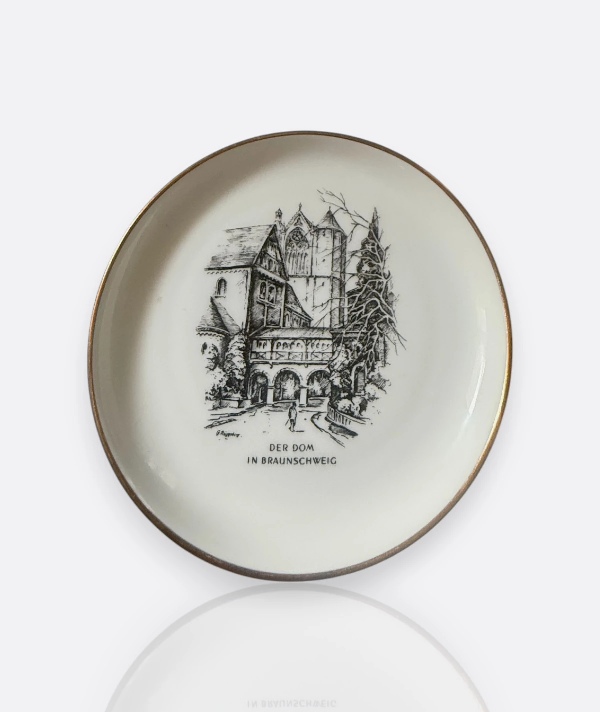 Rosenthal x Voigtländer Koleksiyonluk Porselen Tabak Serisi – Alman Mimari Gravürleri (5'li)