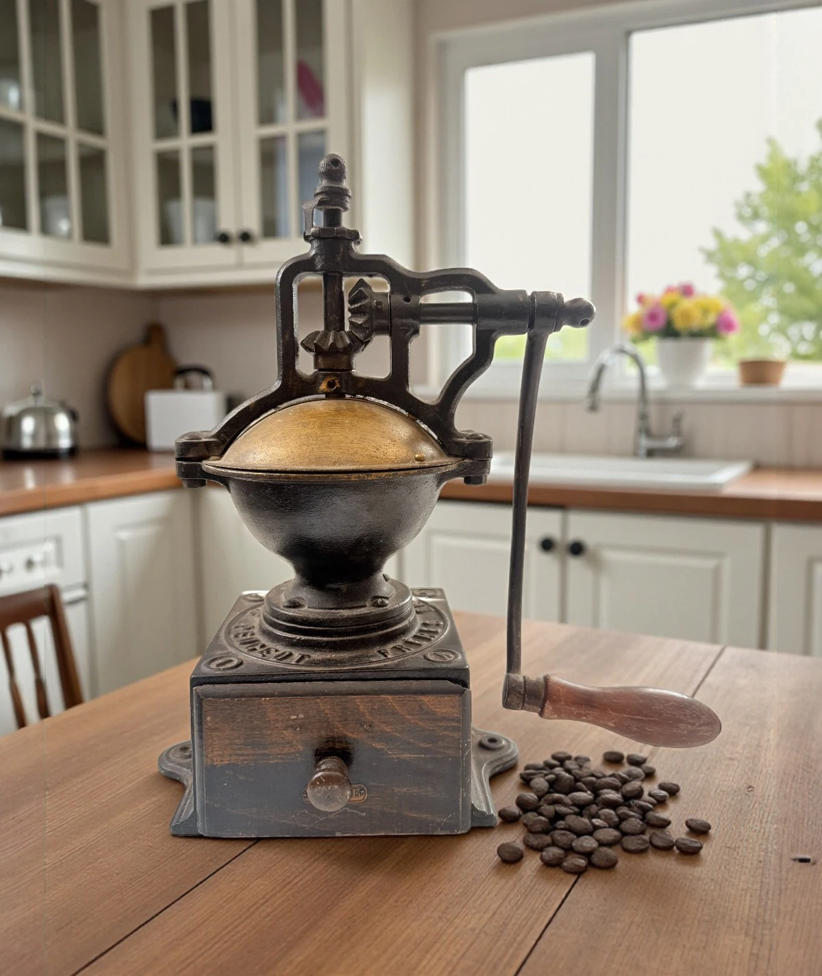 Antika Peugeot Frères Kahve Değirmeni – Fransa, 1900 civarı