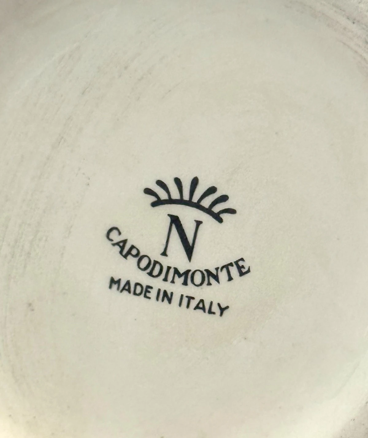 El Boyama Porselen Sürahi / İçki Kabı - Capodimonte Italy (1950’ler)